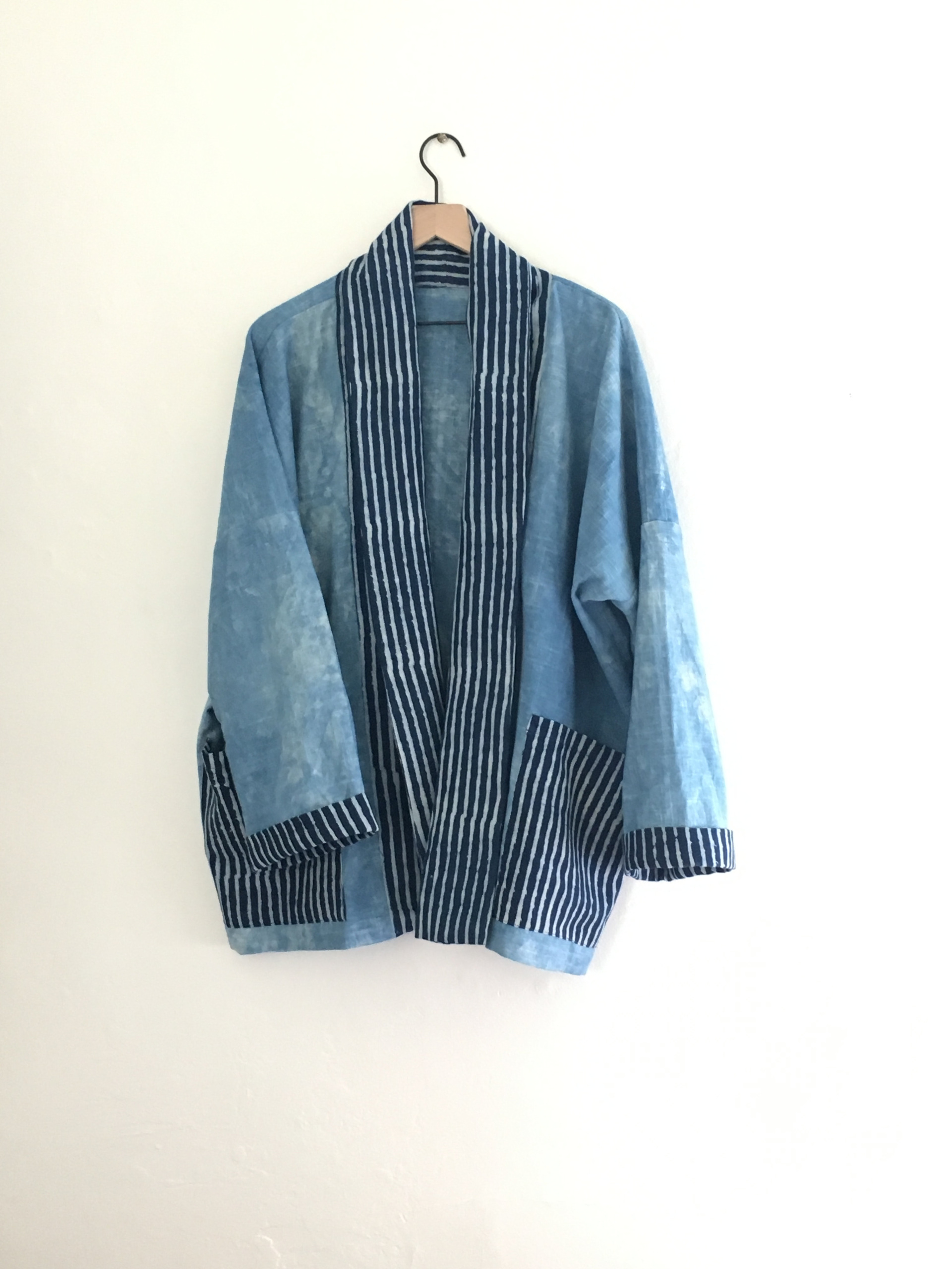 Linen Kimono Jacket in Mocha